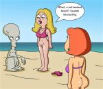  american_dad ass bottomless bra family_guy francine_smith lois_griffin no_panties shaved_pussy thighs 