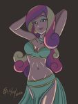  1girl 2020 bare_stomach clothed equestria_girls female female_only friendship_is_magic long_hair looking_at_viewer my_little_pony princess_cadance revealing_clothes solo standing three-tone_hair 