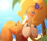 beach big_breasts bikini coco_bandicoot crash_bandicoot_(series) fatelogic sexy sexy_ass sexy_breasts 
