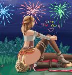 ass bubble_butt facesitting fiora_(xenoblade) fireworks happy_new_year heart new_year night outside revolverwingstudios sexy_ass sitting sitting_on_face xenoblade_(series) xenoblade_chronicles