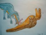 carnotaur dinosaur disney&#039;s_dinosaur horn neera penis scalie sharp_teeth