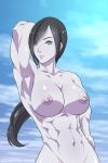  1girl abs alluring altertwentytwo athletic_female big_breasts elee0228 female_abs female_only fit fit_female looking_at_viewer nipples nude pin_up toned_female wii_fit wii_fit_trainer 