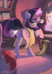  1girl alicorn ass cutie_mark female friendship_is_magic horn indoors mostly_nude my_little_pony pony pussy solo standing tail telekinesis twilight_sparkle twilight_sparkle_(mlp) wings 