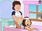 ass doggy_position family_guy gkg glasses jimmy_conners meg_griffin tan_line thighs