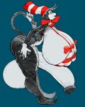 big_lips bowtie bra dr_seuss futanari gloves hat hd huge_ass hyper_balls hyper_breasts hyper_penis hypfutalover large_nipples looking_at_viewer tail_grab the_cat_in_the_hat the_cat_in_the_hat_(character) thick_ass thick_thighs