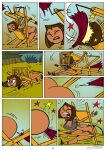 antonissen ass comic commission courtney_(tdi) courtney_on_vacation_(comic) folding_chair humor object_in_ass object_insertion page_2 page_number pain stabbing stuck_in_object total_drama_island underwear