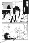 comic inuyasha kagome_higurashi kikyo monochrome naraku 