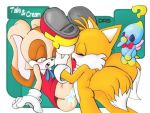  chao cheese_the_chao cream_the_rabbit miles_&quot;tails&quot;_prower multiple_tails sega sonic tail text 