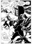 2girls anal batman:_the_animated_series batman_(series) big_breasts comic cum_in_ass cum_in_pussy dc dc_comics dcau dialogue frank_strom harleen_quinzel harley_quinn harley_quinn_(classic) huge_breasts monochrome nipples_visible_through_clothing pamela_isley poison_ivy tentacle tentacle_in_ass tentacle_in_pussy tentacle_sex torn_clothes vaginal