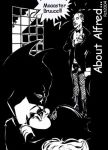  2004 alfred_pennyworth barbara_gordon batgirl batman batman_(series) bruce_wayne dc dc_comics monochrome pat 