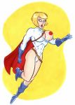  ass big_breasts breasts dc dc_comics hair lipstick muscle power_girl pussy red_nipples 
