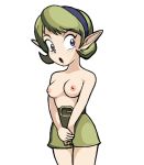  lowres nintendo ocarina_of_time saria shorts the_legend_of_zelda the_legend_of_zelda:_ocarina_of_time topless 