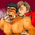  2boys ace_attorney bara blush dick_gumshoe human male male_only matt_engarde multiple_boys muscle tagme 
