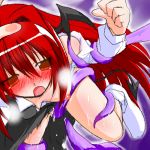  blush breasts female head_wings koakuma lowres tentacle tentacles the_embodiment_of_scarlet_devil torn_clothes touhou 