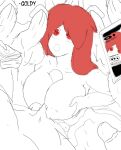  big_breasts group_sex original_character paizuri sketch 