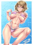 1girl alluring big_breasts bikini cleavage legs nintendo pokemon pokemon_(anime) pokemon_xy pokemon_xy_(anime) posing serena serena_(pokemon) takecha 