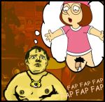  black_border border chris-chan chris-chan_(character) family_guy meg_griffin nipples penis pubic_hair red_lips tagme thought_bubble 