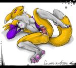  1_anthro 1_female 1_female_anthro 1girl 2007 4_fingers 5_toes anthro anthro_canine anthro_fox anthro_vixen arm_warmers artist_name breast_grab breasts canine claws closed_eyes detached_sleeves digimon dildo female female_anthro female_anthro_fox female_renamon foot_pads fox fur furry guardianofire labia lying nude one_leg_up pussy pussy_juice raised_tail renamon solo spread_legs spread_pussy spreading tail toei_animation vaginal vaginal_penetration vixen white_fur yellow_fur yin_yang 
