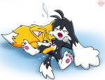 crossover ejaculation handjob klonoa klonoa_(series) male_only miles_&quot;tails&quot;_prower multiple_tails sega sonic_(series) sonic_the_hedgehog_(series) tail twotails yaoi