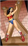  ball_gag bondage bound cameltoe costume dc dc_comics one_breast_out rafcut saint_andrew&#039;s_cross tagme whip_marks wonder_woman x_frame 