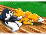  crossover klonoa miles_&quot;tails&quot;_prower multiple_tails sega sonic sonic_team sonic_the_hedgehog tail tt twotails 