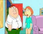  animated breasts family_guy gif lois_griffin nipples no_bra peter_griffin 