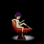 gorillaz jack_schitt noodle_(gorillaz) poland_(artist) purple_hair