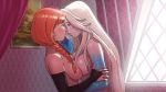  2_girls anna_(frozen) blonde blonde_hair braid braided_hair breasts elsa elsa_(frozen) female female/female female_human female_only frozen_(movie) functionally_nude human human/human incest indoors long_blonde_hair looking_at_each_other red_hair redhead sister_and_sister sisters symmetrical_docking yuri 