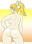  1girl alluring ass back blonde_hair cassandra_alexandra hot legs majinsfw nude sexy silf soul_calibur 
