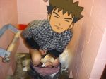  brock pokemon takeshi toilette 