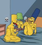  ahegao ass bart_simpson bed bra breasts clock cum ejaculation foot_licking lamp marge_simpson masturbation nude penis pussy the_fear the_simpsons tongue tongue_out yellow_skin 