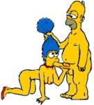  animated gif homer_simpson marge_simpson the_simpsons yellow_skin 