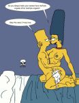 bart_simpson bed cowgirl_position cum cum_in_orifice hugging incest marge_simpson nude pearls the_fear the_simpsons yellow_skin 