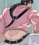  1boy ass badass bara clothed human lei_wulong male male_only muscle solo solo_focus tekken yaoi 