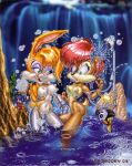  archie_comics breasts bubble bunnie_rabbot el_spooky miles_&quot;tails&quot;_prower multiple_tails nipples sally_acorn sega sonic_(series) sonic_team tail 