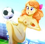  1girl breasts equestria_girls female football_(ball) friendship_is_magic my_little_pony nude the-butch-x the-butcher-x 