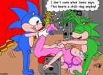 ass breast_grab breasts brother_and_sister cum cum_drip cum_in_mouth cum_inside deepthroat erect_nipples erection fellatio hairless_pussy incest internal_cumshot kthanid manic_the_hedgehog nipples nude oral penis pussy sally_acorn sega small_breasts sonia_the_hedgehog sonic sonic_the_hedgehog sonic_underground spitroast text vaginal