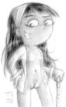 erect_nipples flat_chested monochrome nipples pussy small_breasts the_fairly_oddparents tommy_simms trixie_tang