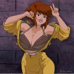  1girl 1girl 5_fingers april_o&#039;neil april_o&#039;neil_(tmnt_1987) armpits bare_shoulders belt big_breasts big_breasts breasts cleavage clothed clothed_female clothes clothing exposed_breasts female_focus female_only freckles high_res hips huge_breasts human human_only humanoid inker_comics inkershike jumpsuit mature mature_female open_clothes open_shirt red_hair short_hair solo_female solo_focus tagme teenage_mutant_ninja_turtles teenage_mutant_ninja_turtles_(1987) thick thick_thighs thighs tmnt tmnt_1987 wide_hips yellow_jumpsuit 