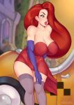  1girl 1girl 1girl ange1witch big_breasts breasts female_focus female_only green_eyes high_res jessica_rabbit long_hair mature mature_female patreon patreon_paid patreon_reward red_hair solo_female solo_focus tagme who_framed_roger_rabbit 
