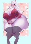  1girl 1girl 2020 anthro belly big_breasts blush boss_monster bovid bra breasts caprine clothed clothing eyelashes ezukapizumu furry high_res horn huge_breasts legwear looking_at_viewer mammal mature_female navel red_eyes slightly_chubby thick_thighs toriel undertale underwear video_games 