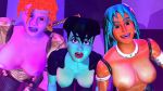 3_girls 3d andraia dot_matrix female_only mouse mouse_(reboot) reboot