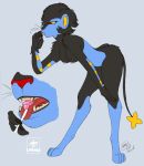  anthro feline female furry lollipop luxray lynxia lynxia_(artist) pokemon 