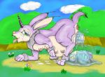 dragon_quest laying_eggs monster multiple_breasts rabbit spiked_hare_(dq)