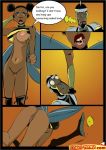 bumblebee bumblebee_vs_dr_light comic comics-toons dc_comics dcau dr_light dr_light_(dc) okunev teen_titans