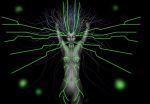 ai arms_up female_only glowing mechanical mechanophilia nude nude_female science_fiction shodan system_shock tagme wire_hair yellow_eyes