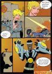 bumblebee_vs_dr_light comic comics-toons dc_comics dcau dr_light dr_light_(dc) okunev teen_titans