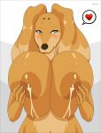 &lt;3 1girl 2017 anthro big_breasts blush breasts canine digital_media_(artwork) dogmom_(cherrikissu) evov1 furry gif huge_breasts lactating looking_at_viewer mabel_(cherrikissu) mammal nipples original