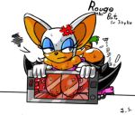 breasts carrot clothed cooking gynophagia insertion jim_sugomi rouge_the_bat sega self_harm sonic sonic_team sweat text vein_pop
