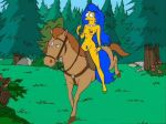  horse marge_simpson tagme the_simpsons yellow_skin 